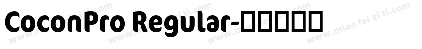 CoconPro Regular字体转换
